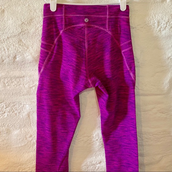 lululemon athletica Pants - 🍋lululemon cropped pink leggings